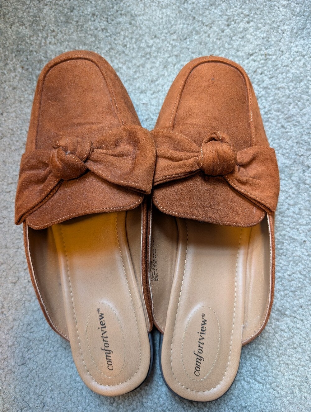 Comfortview Suede Mules